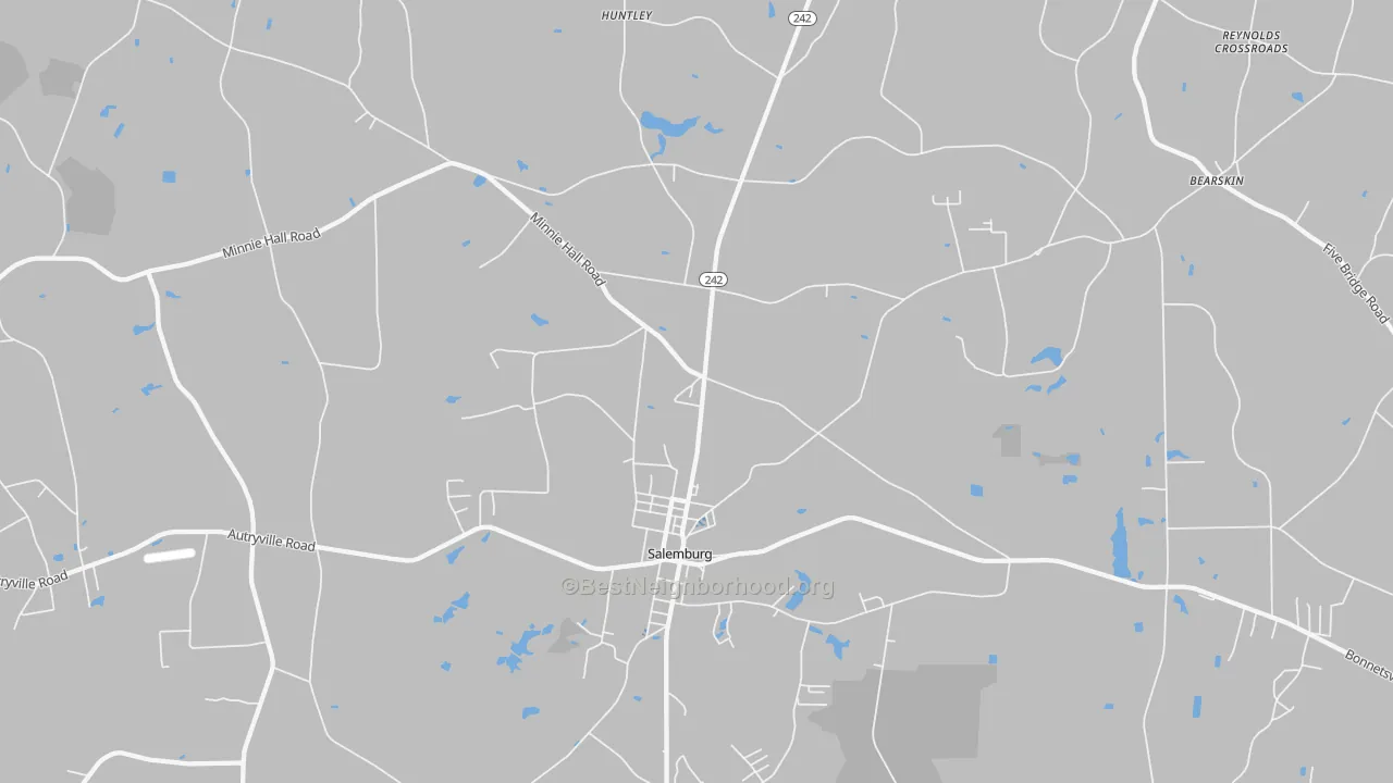 Transit Grade map of Salemburg, NC