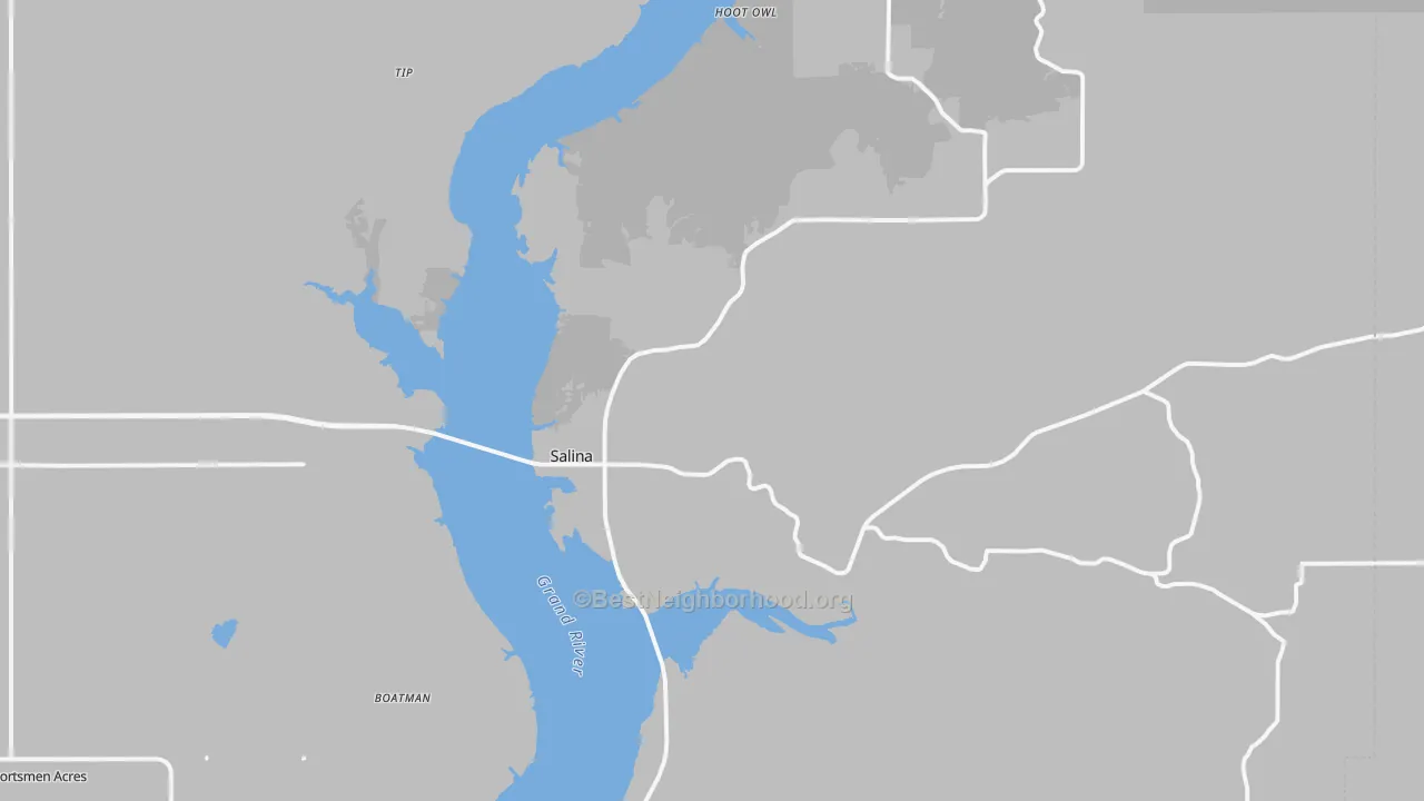 Transit Grade map of Salina, OK