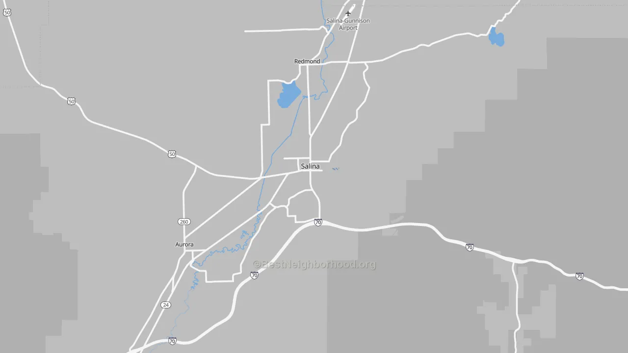 Transit Grade map of Salina, UT
