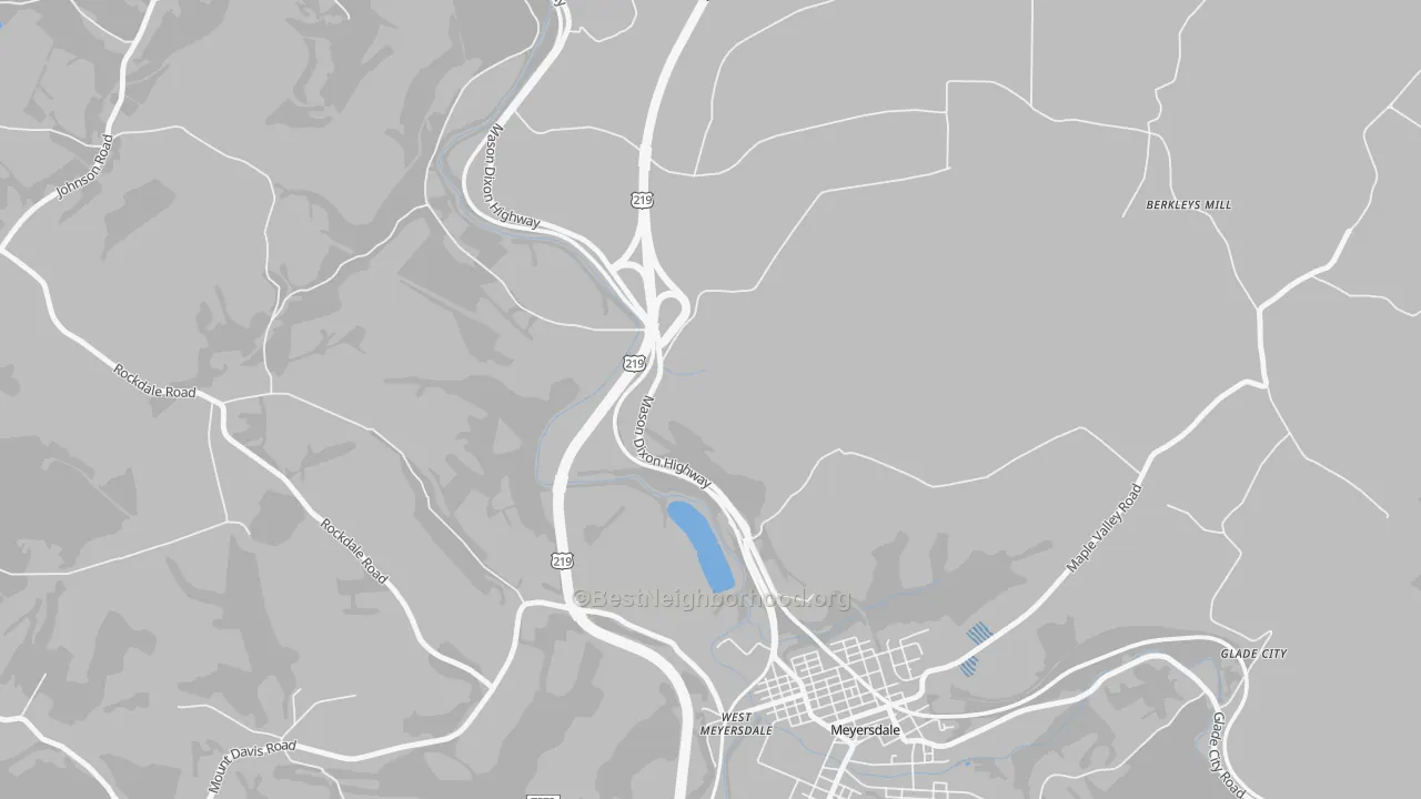 Transit Grade map of Salisbury Junction, PA