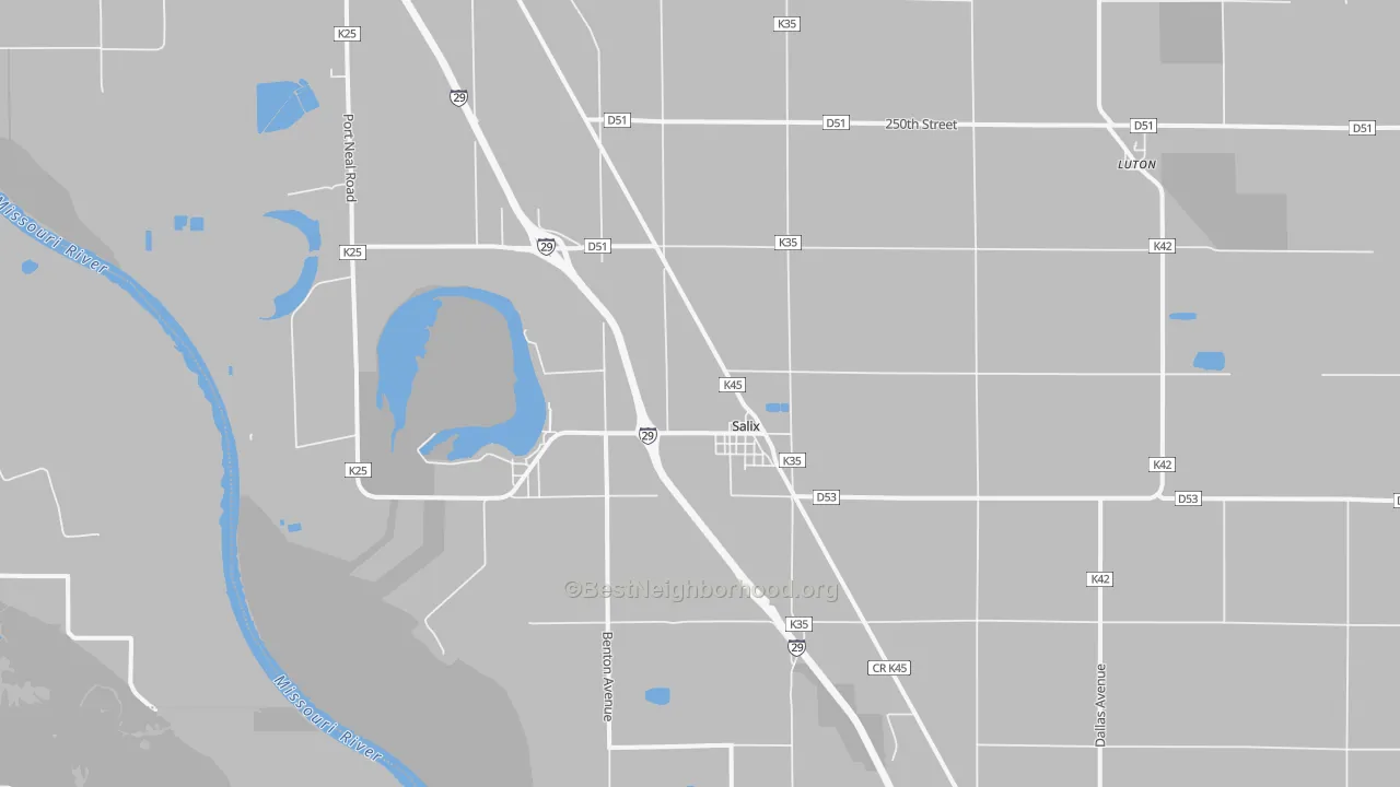 Transit Grade map of Salix, IA