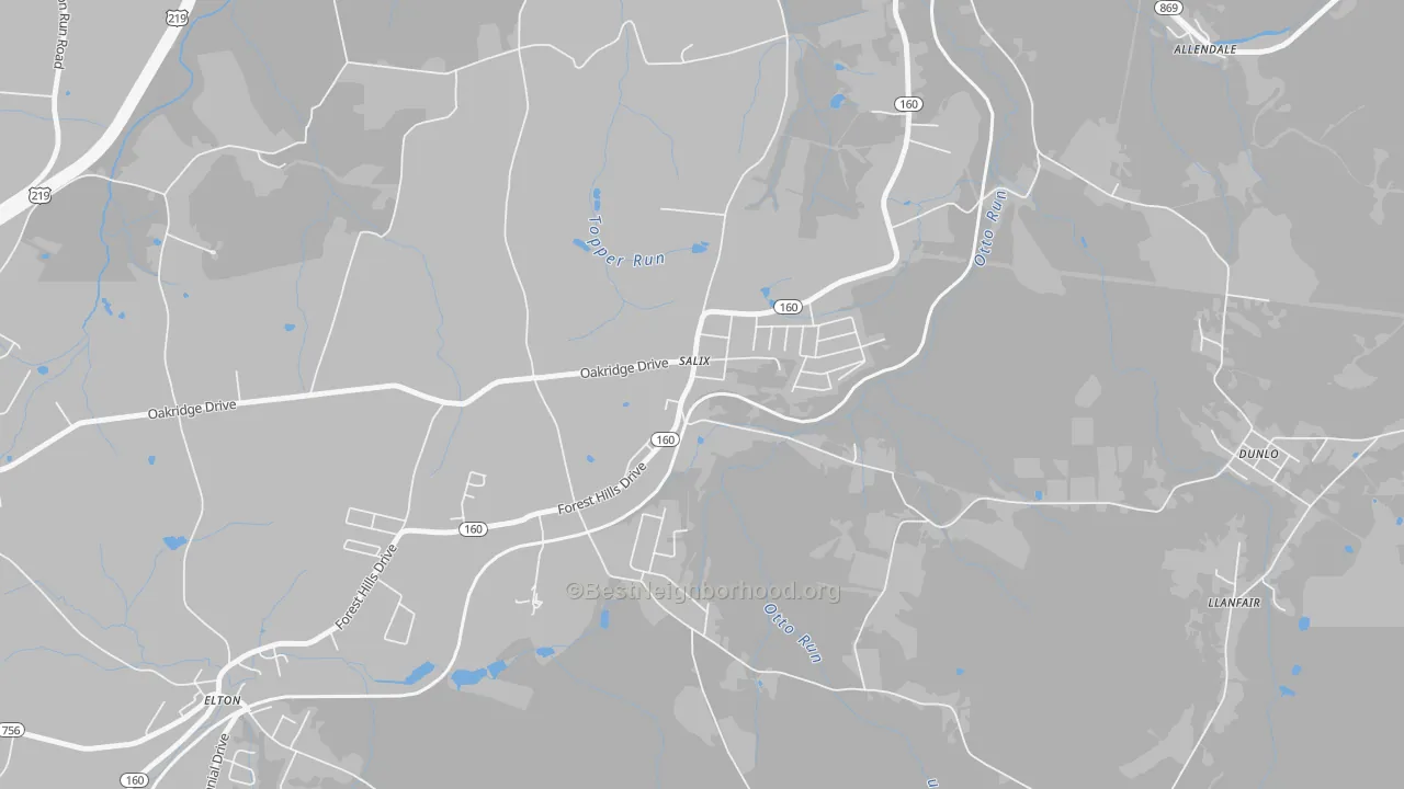 Transit Grade map of Salix, PA