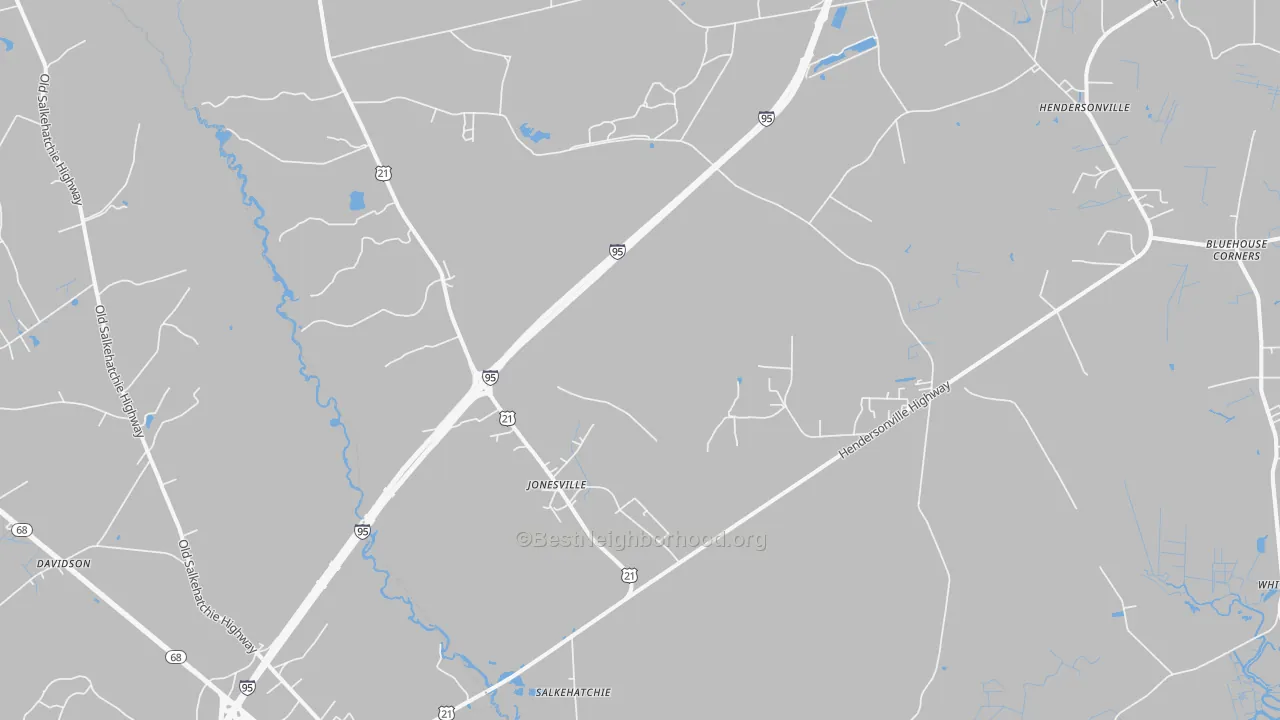 Transit Grade map of Salkehatchie, SC