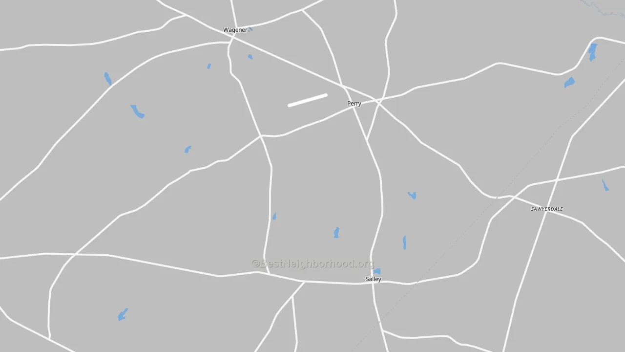 Transit Grade map of Salley, SC
