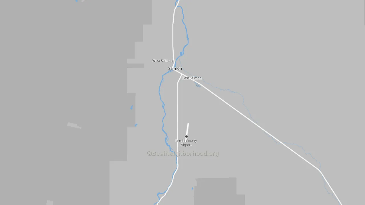 Transit Grade map of Salmon, ID