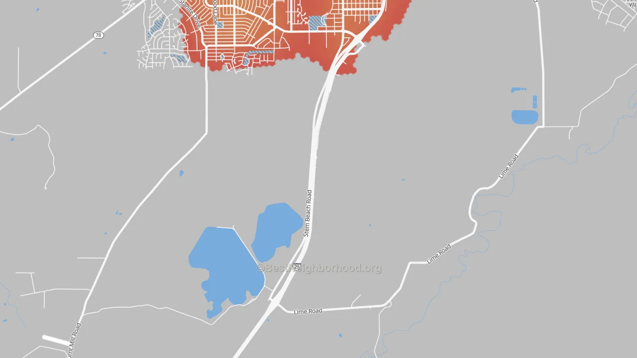 Transit Grade map of Salt Creek, CO