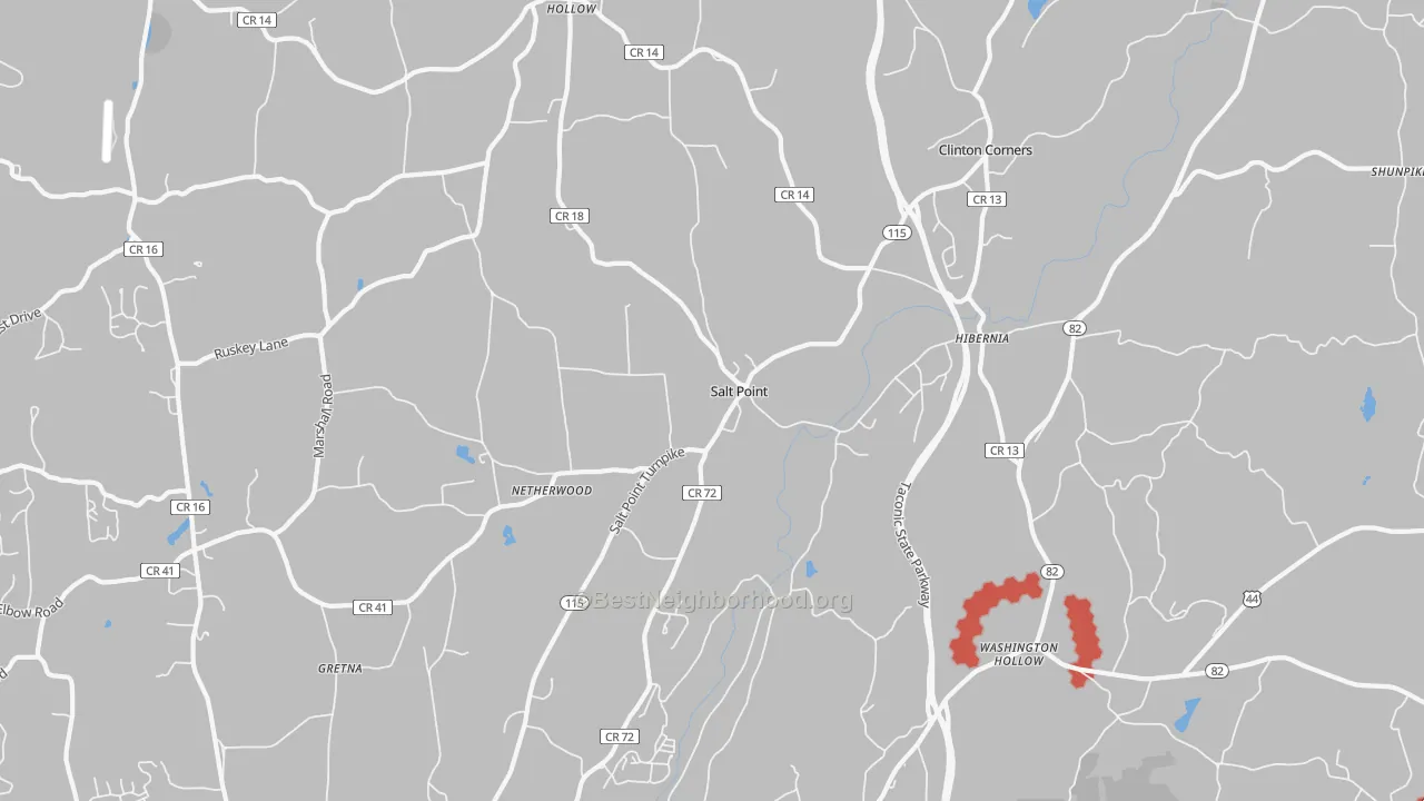 Transit Grade map of Salt Point, NY