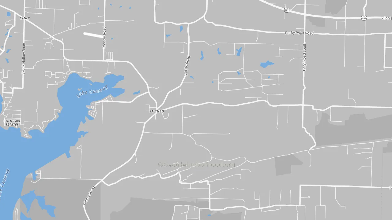 Transit Grade map of Saltillo, AR
