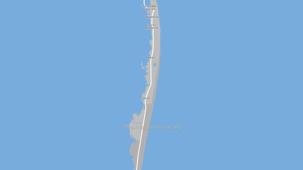 Transit Grade map of Salvo, NC