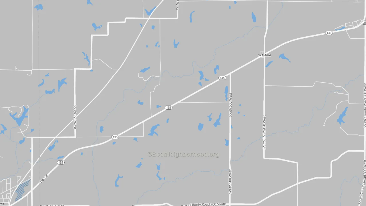 Transit Grade map of Samaria, IN