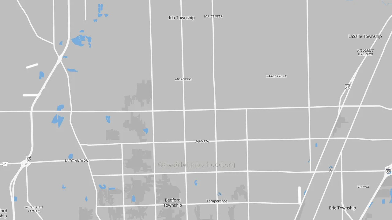 Transit Grade map of Samaria, MI