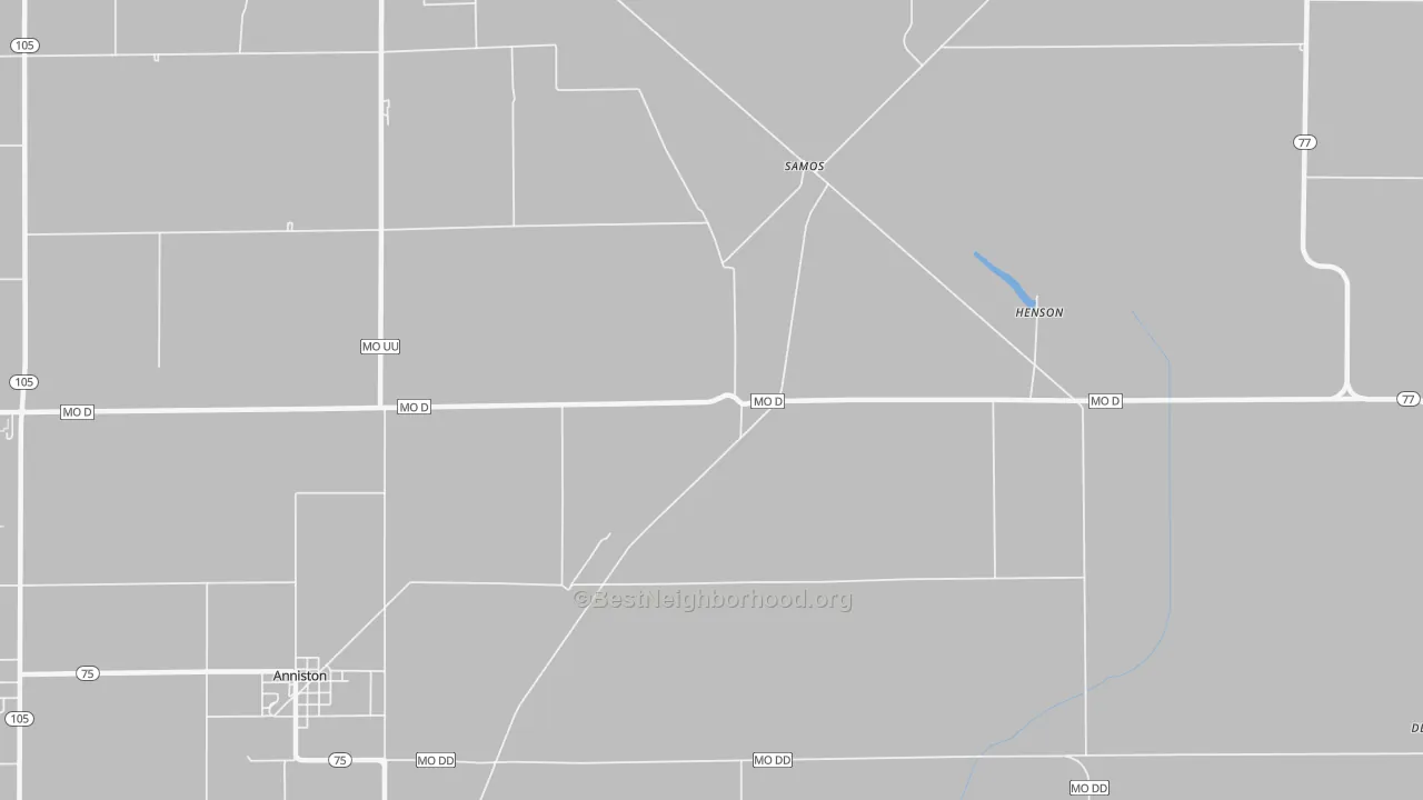 Transit Grade map of Samos, MO