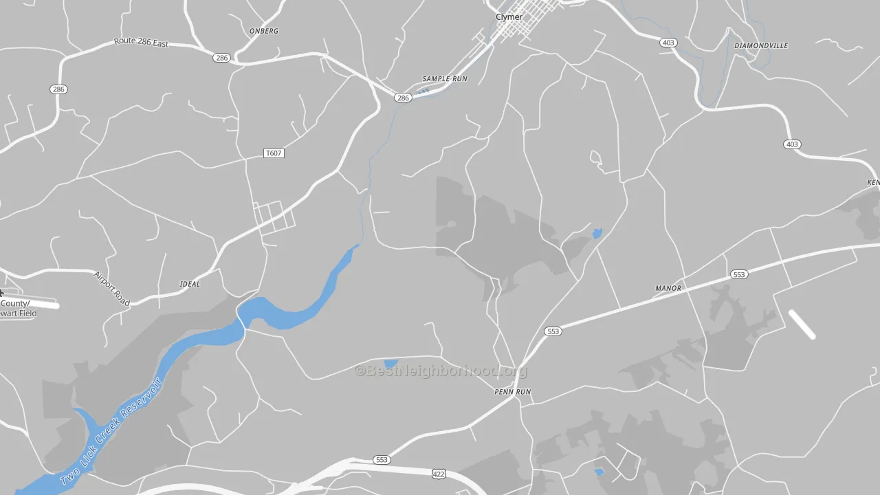 Transit Grade map of Sample Run, PA