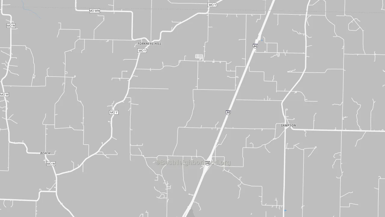 Transit Grade map of Sampson, MO