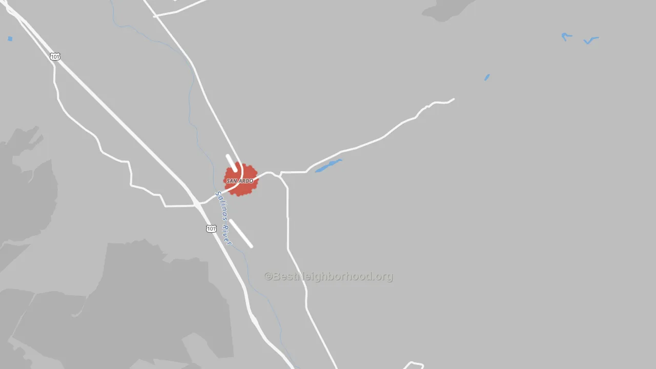 Transit Grade map of San Ardo, CA