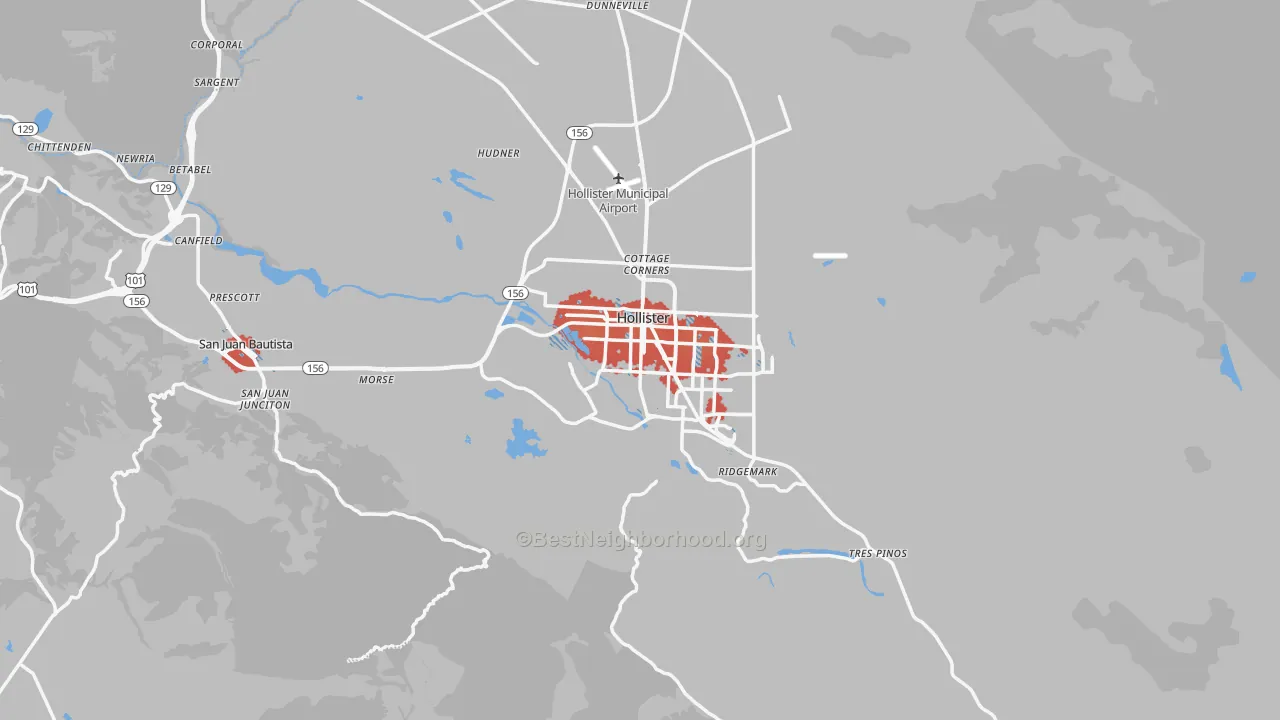 Transit Grade map of San Benito County, CA