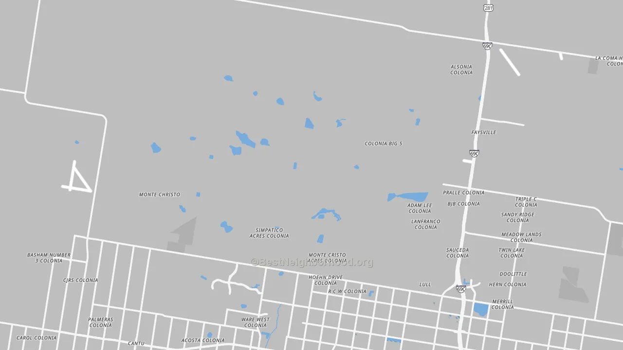 Transit Grade map of San Carlos, TX