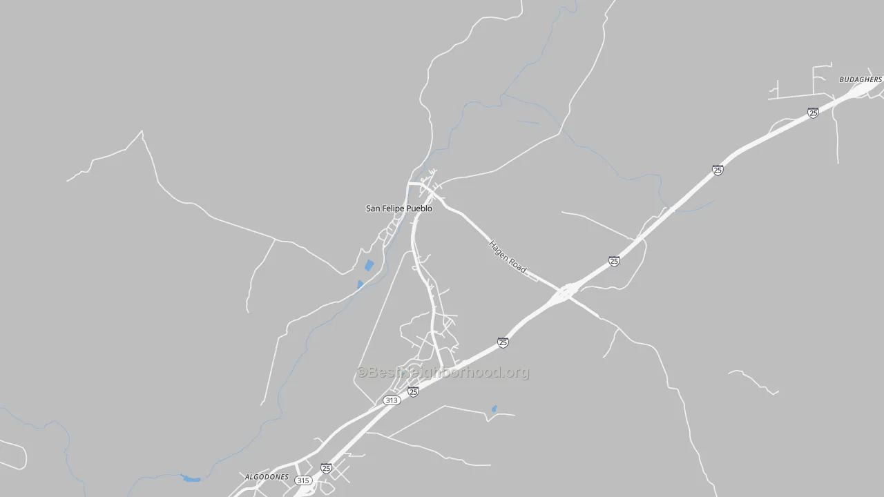 Transit Grade map of San Felipe Pueblo, NM