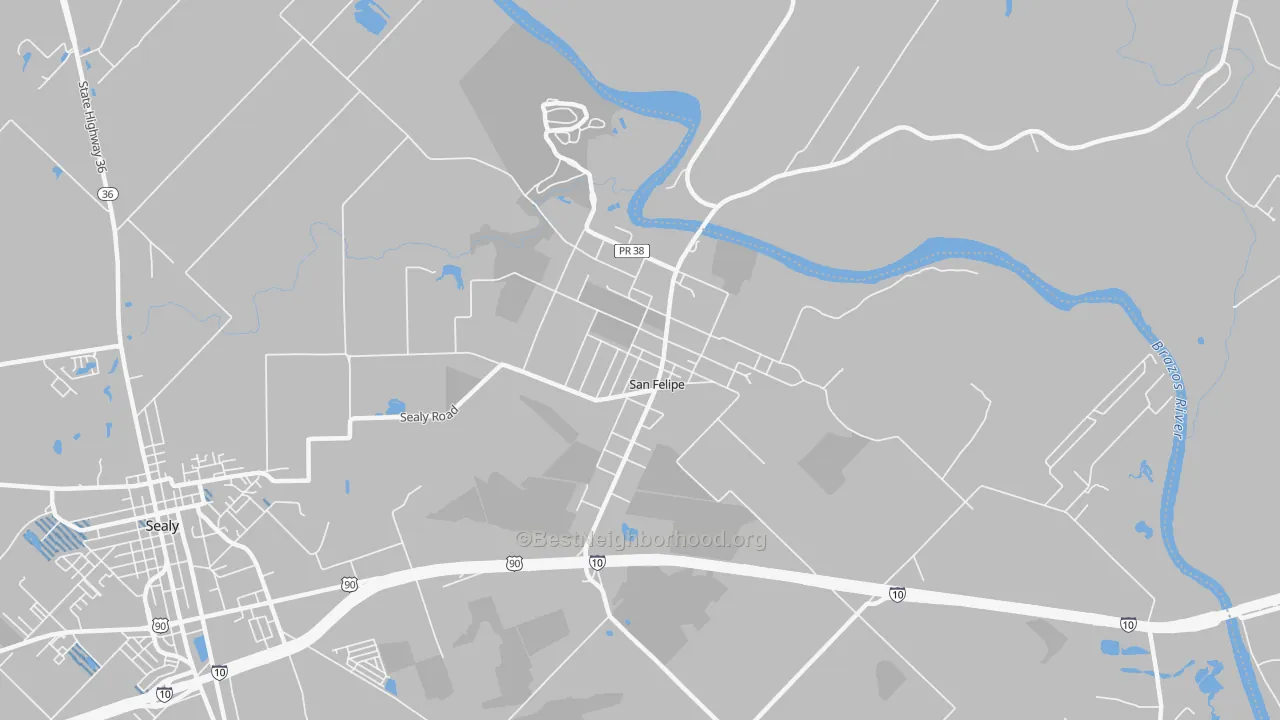 Transit Grade map of San Felipe, TX