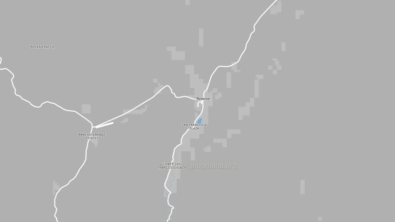 Transit Grade map of San Francisco Plaza, NM