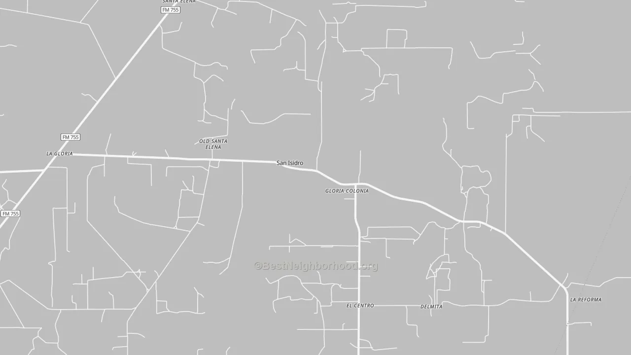 Transit Grade map of San Isidro, TX