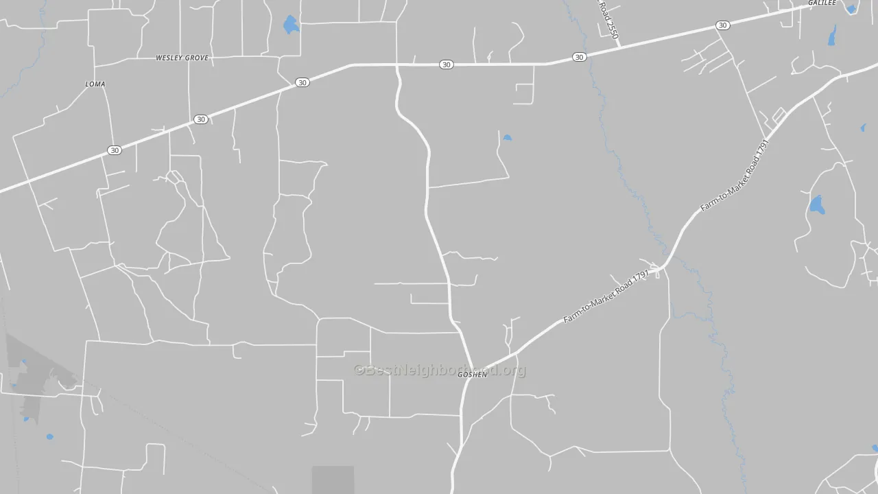 Transit Grade map of San Jacinto, TX