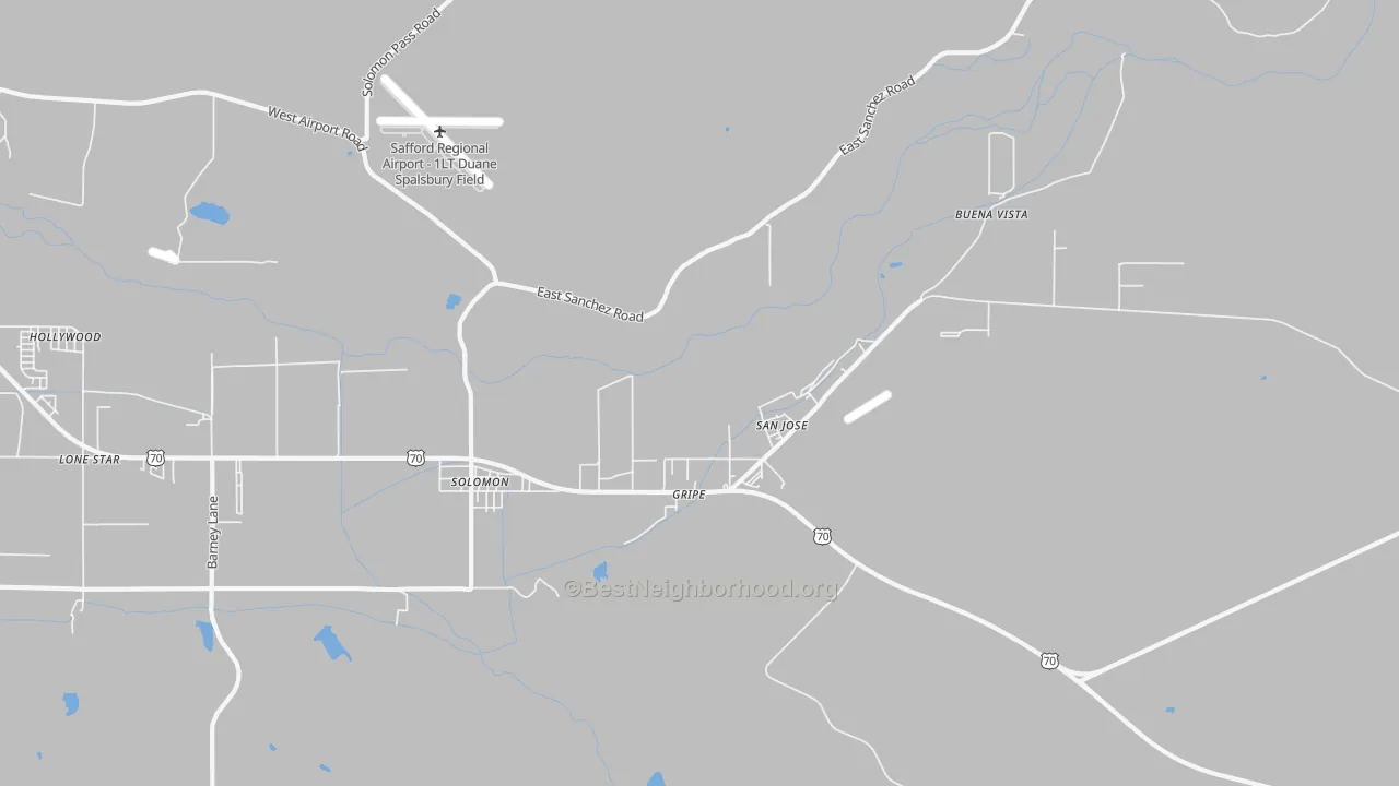 Transit Grade map of San Jose, AZ
