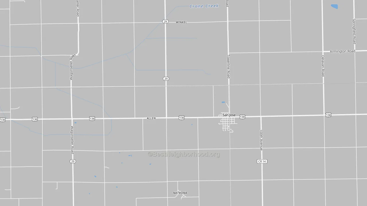 Transit Grade map of San Jose, IL