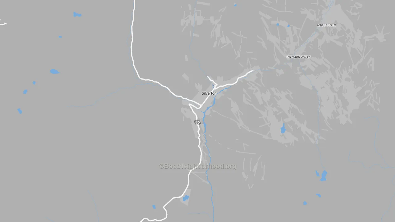 Transit Grade map of San Juan County, CO