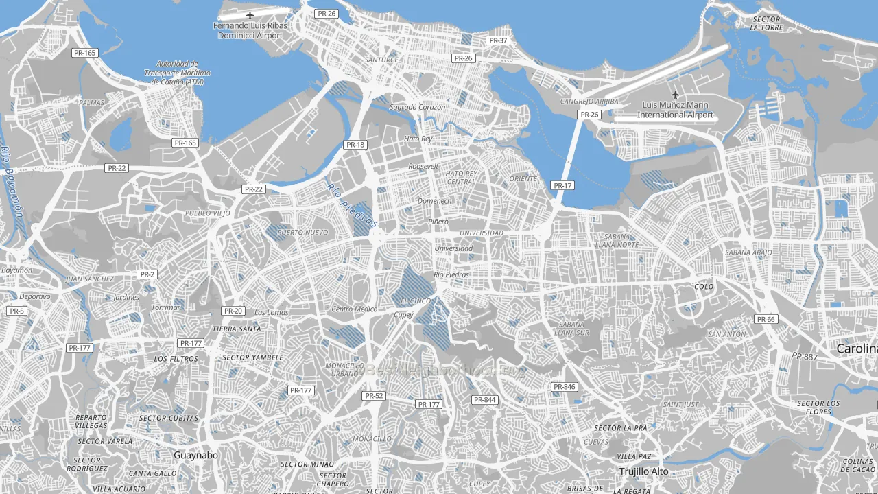 Transit Grade map of San Juan, PR