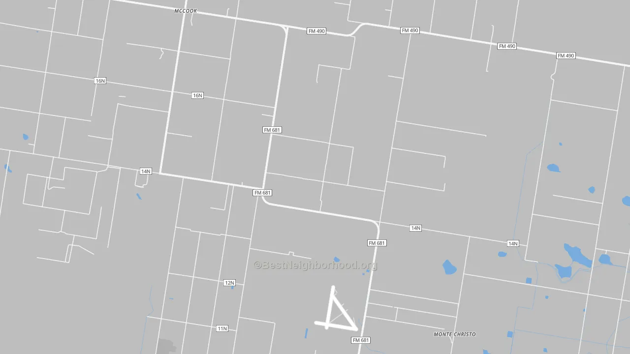 Transit Grade map of San Manuel-Linn, TX