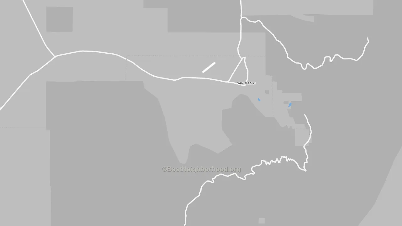 Transit Grade map of San Mateo, NM
