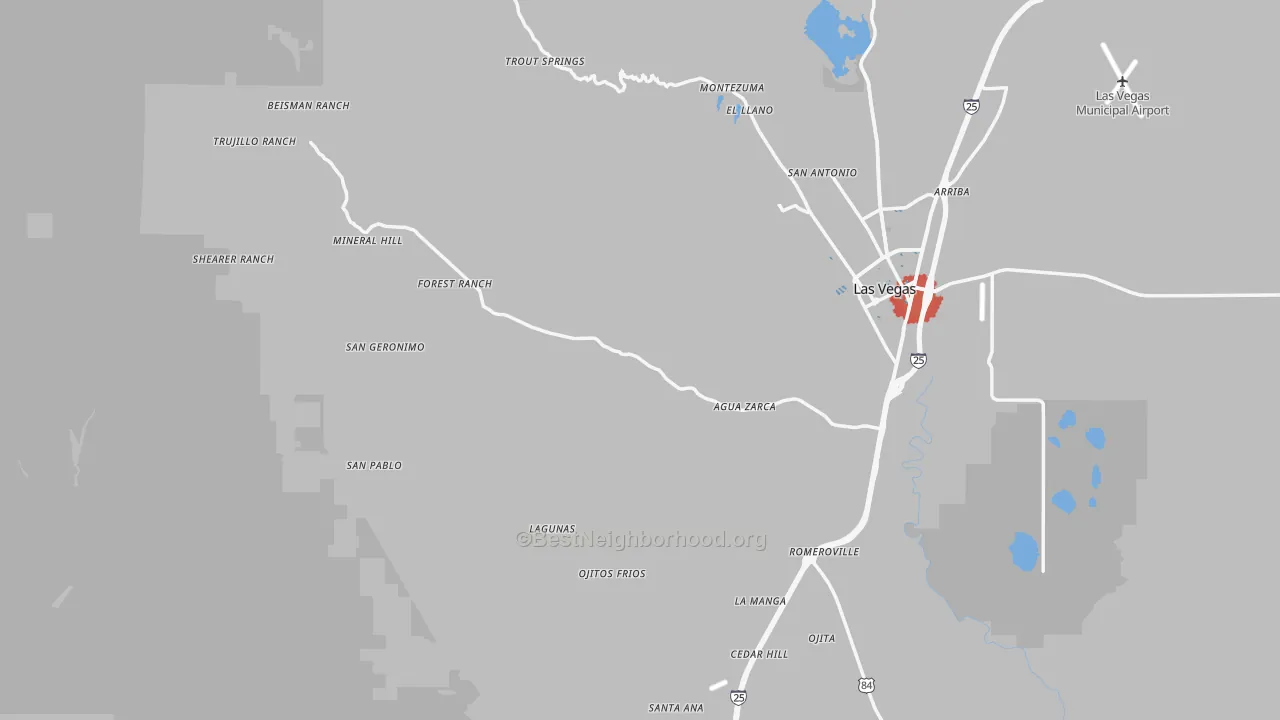 Transit Grade map of San Miguel County, NM