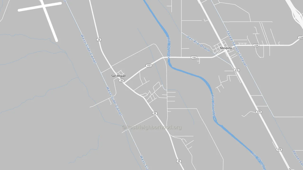 Transit Grade map of San Miguel, NM