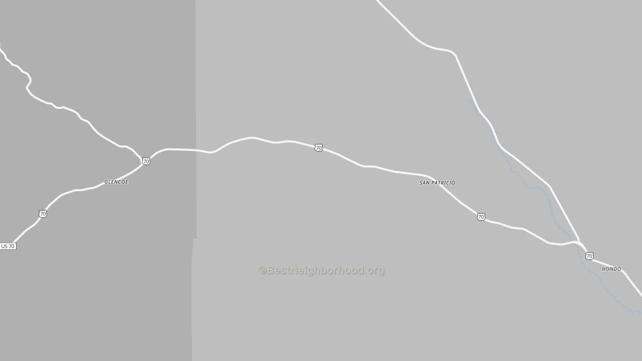 Transit Grade map of San Patricio, NM