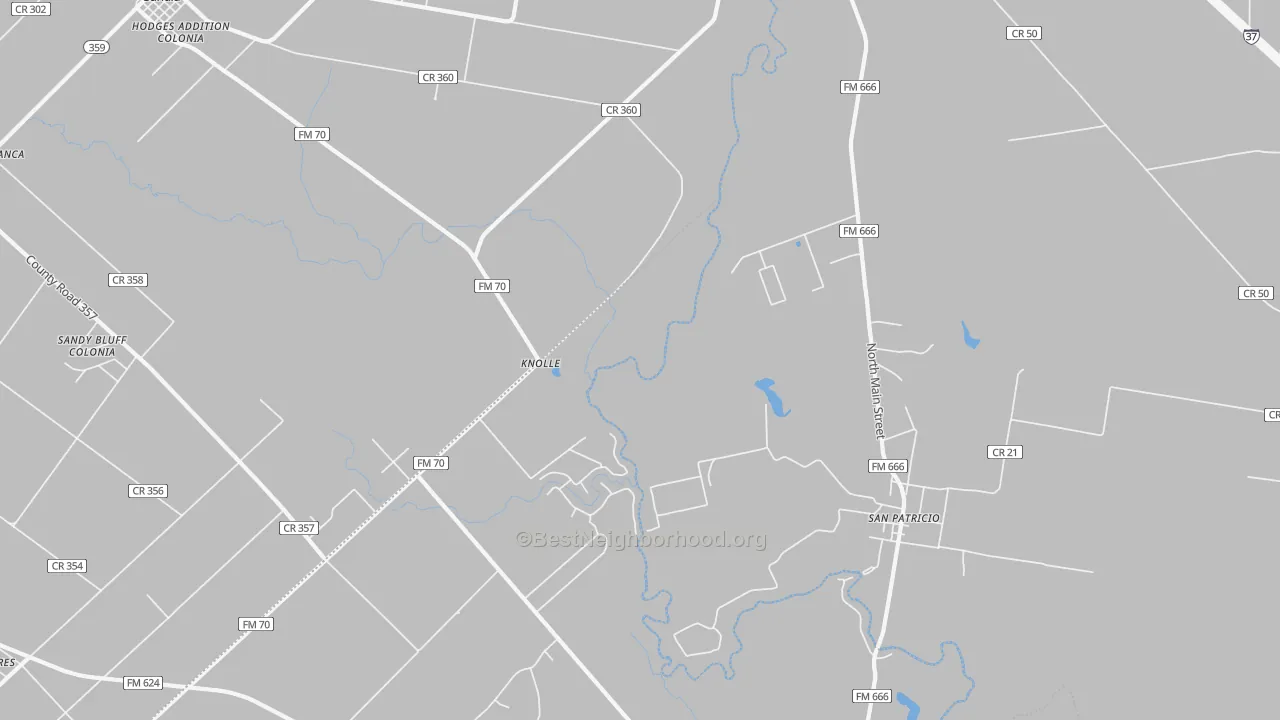 Transit Grade map of San Patricio, TX