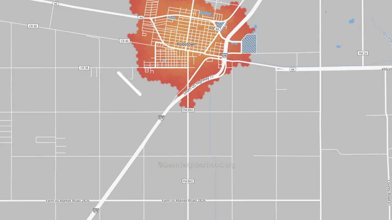 Transit Grade map of San Pedro, TX