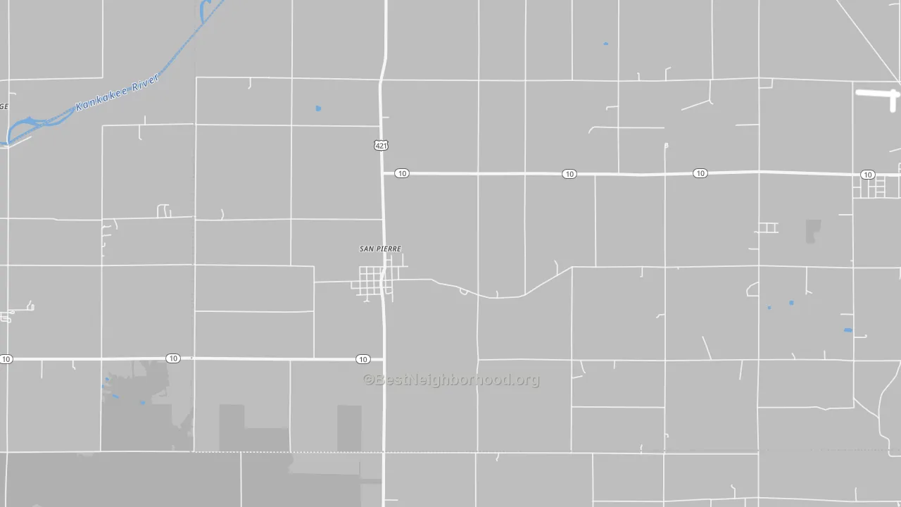 Transit Grade map of San Pierre, IN