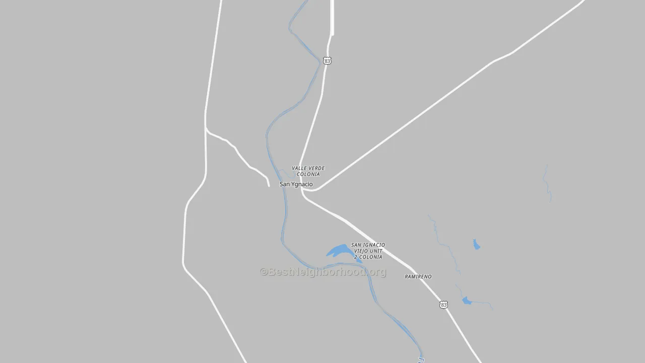 Transit Grade map of San Ygnacio, TX