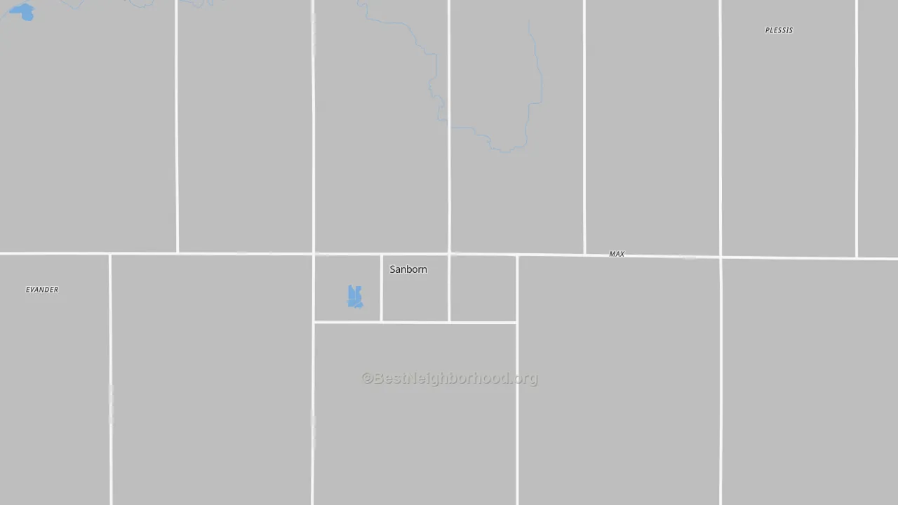 Transit Grade map of Sanborn, IA