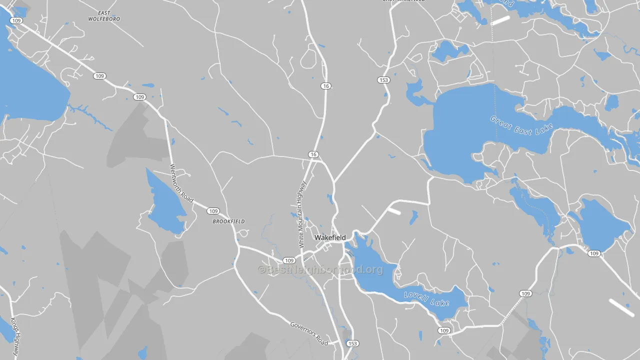 Transit Grade map of Sanbornville, NH