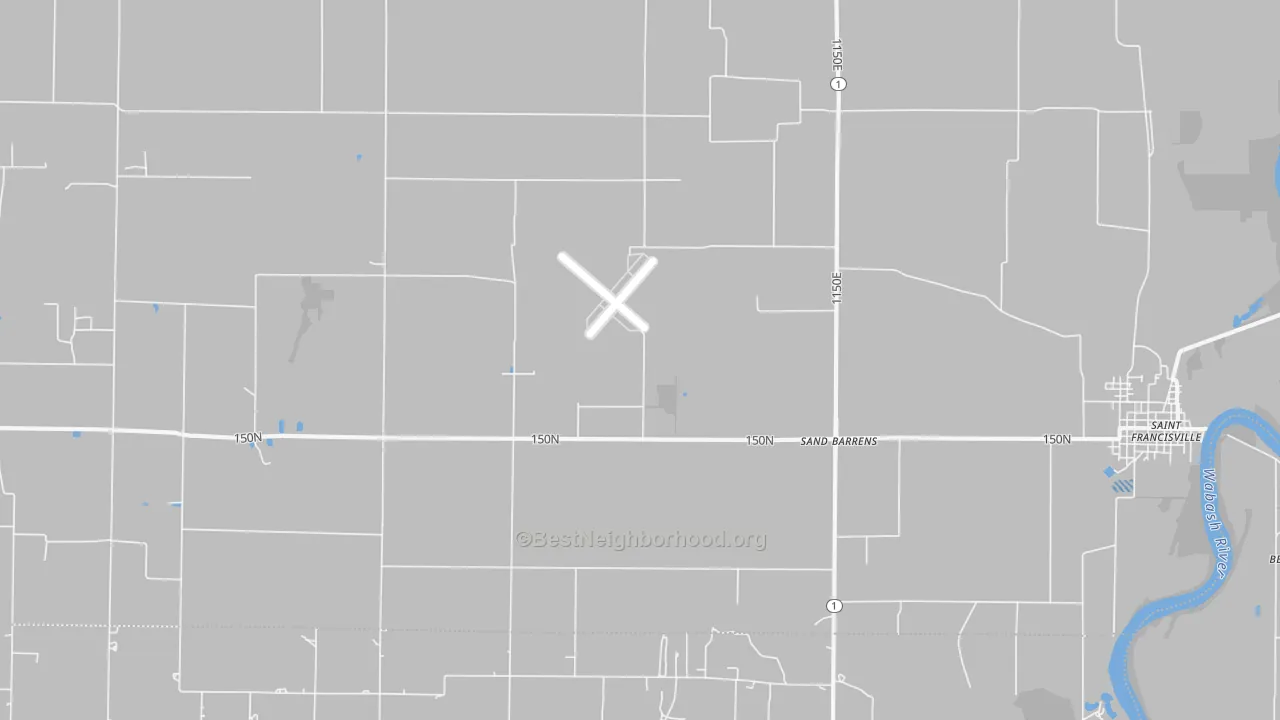 Transit Grade map of Sand Barrens, IL