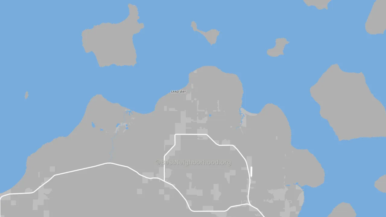 Transit Grade map of Sand Bay, WI