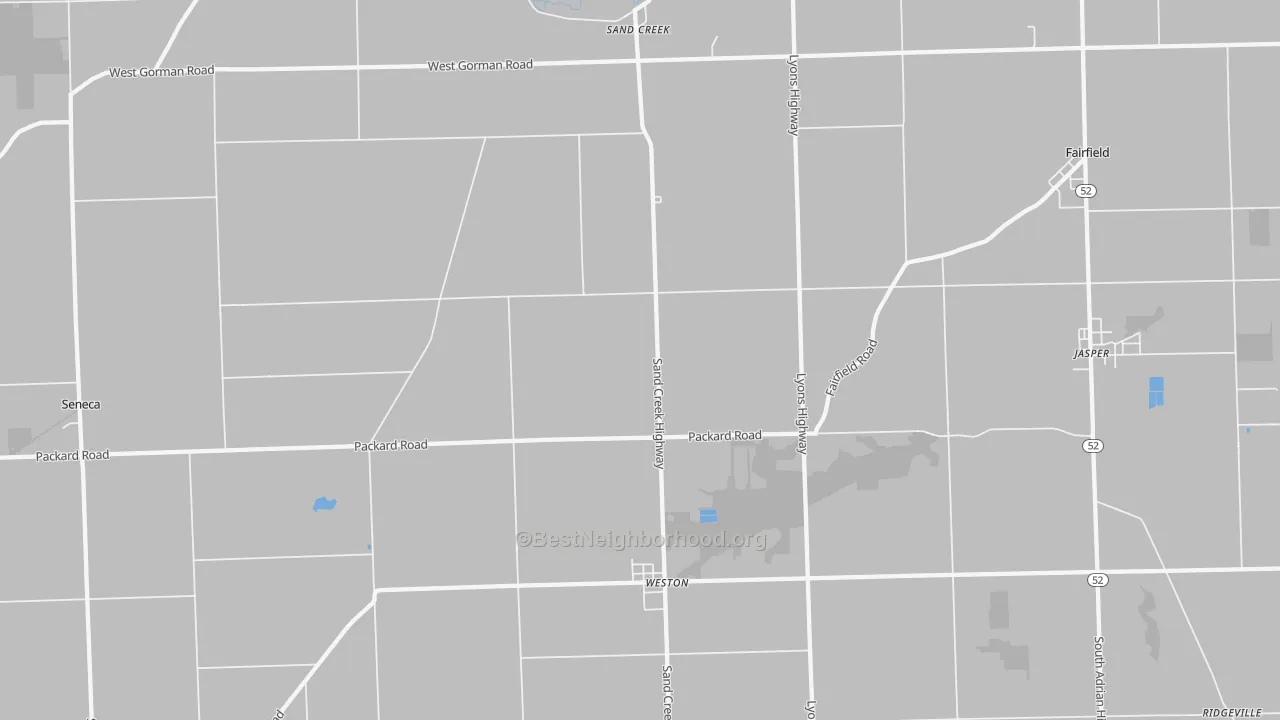Transit Grade map of Sand Creek, MI