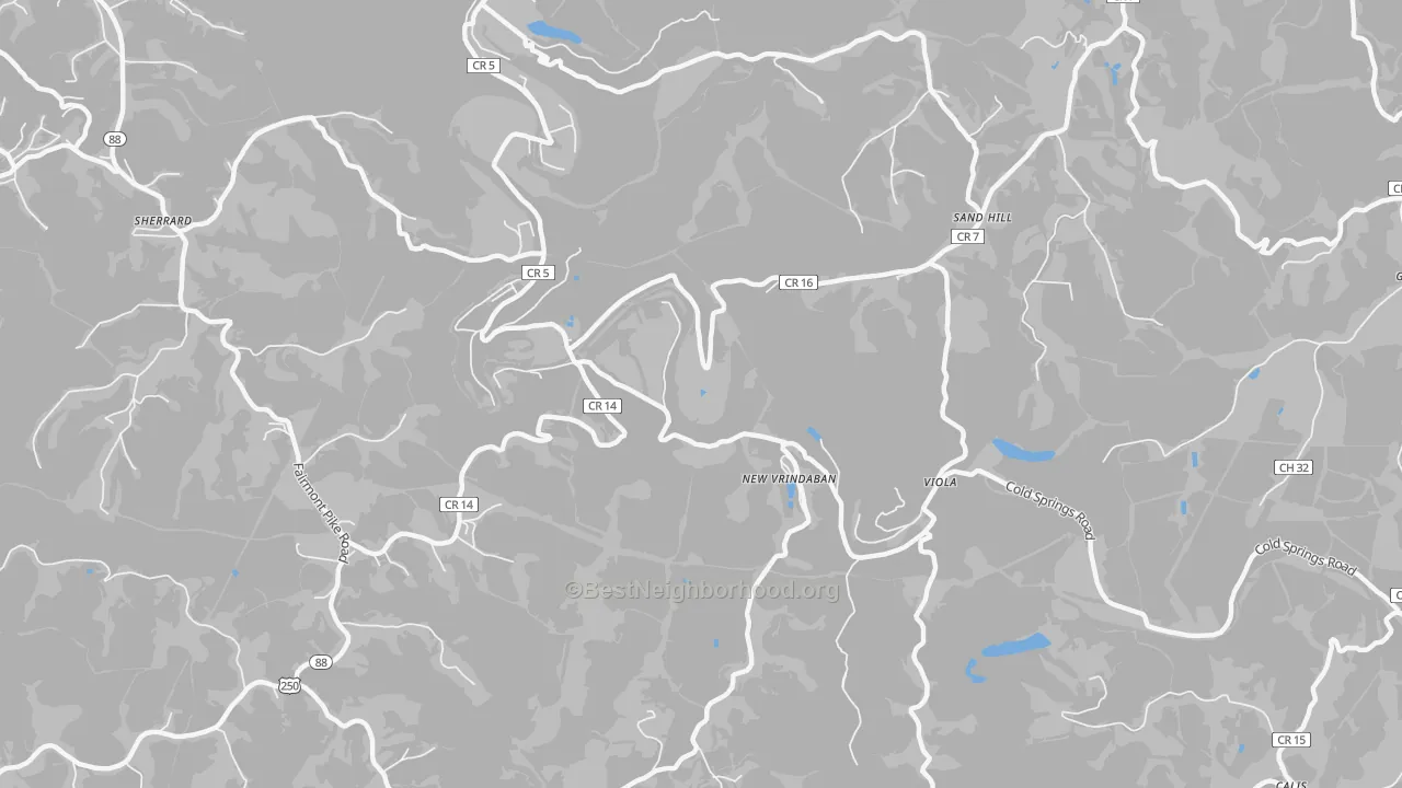 Transit Grade map of Sand Hill, WV