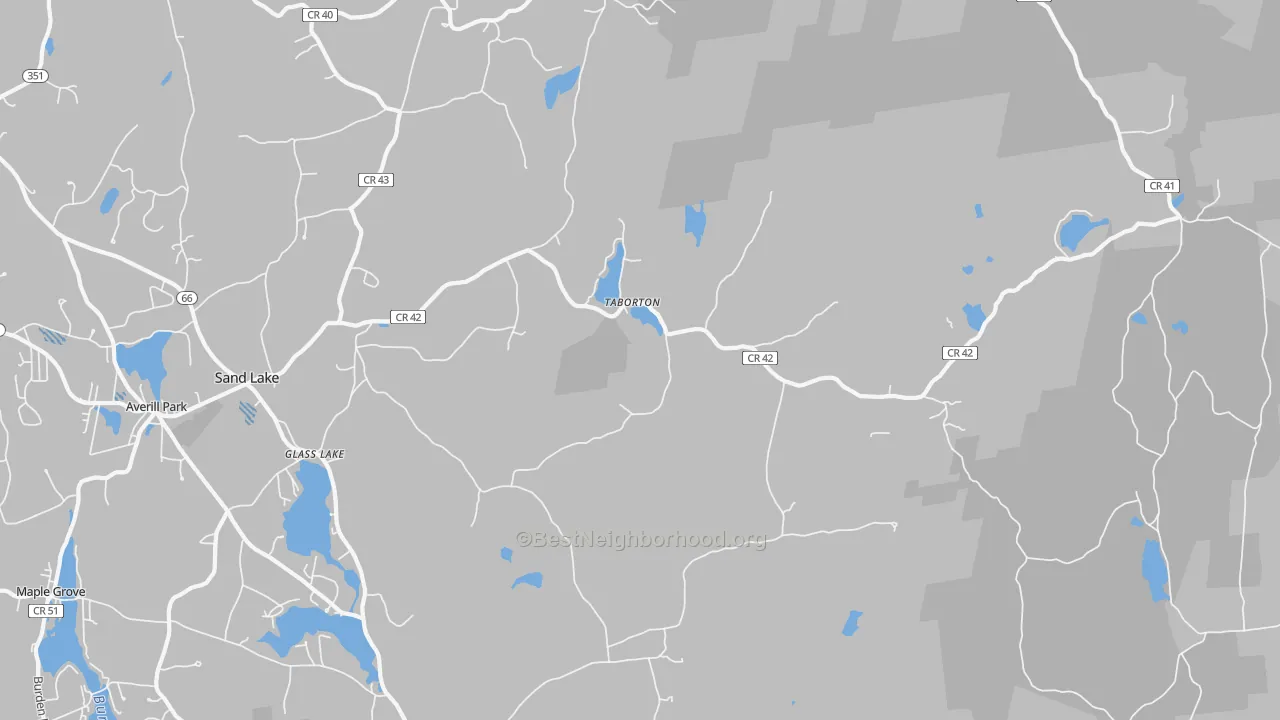 Transit Grade map of Sand Lake, NY