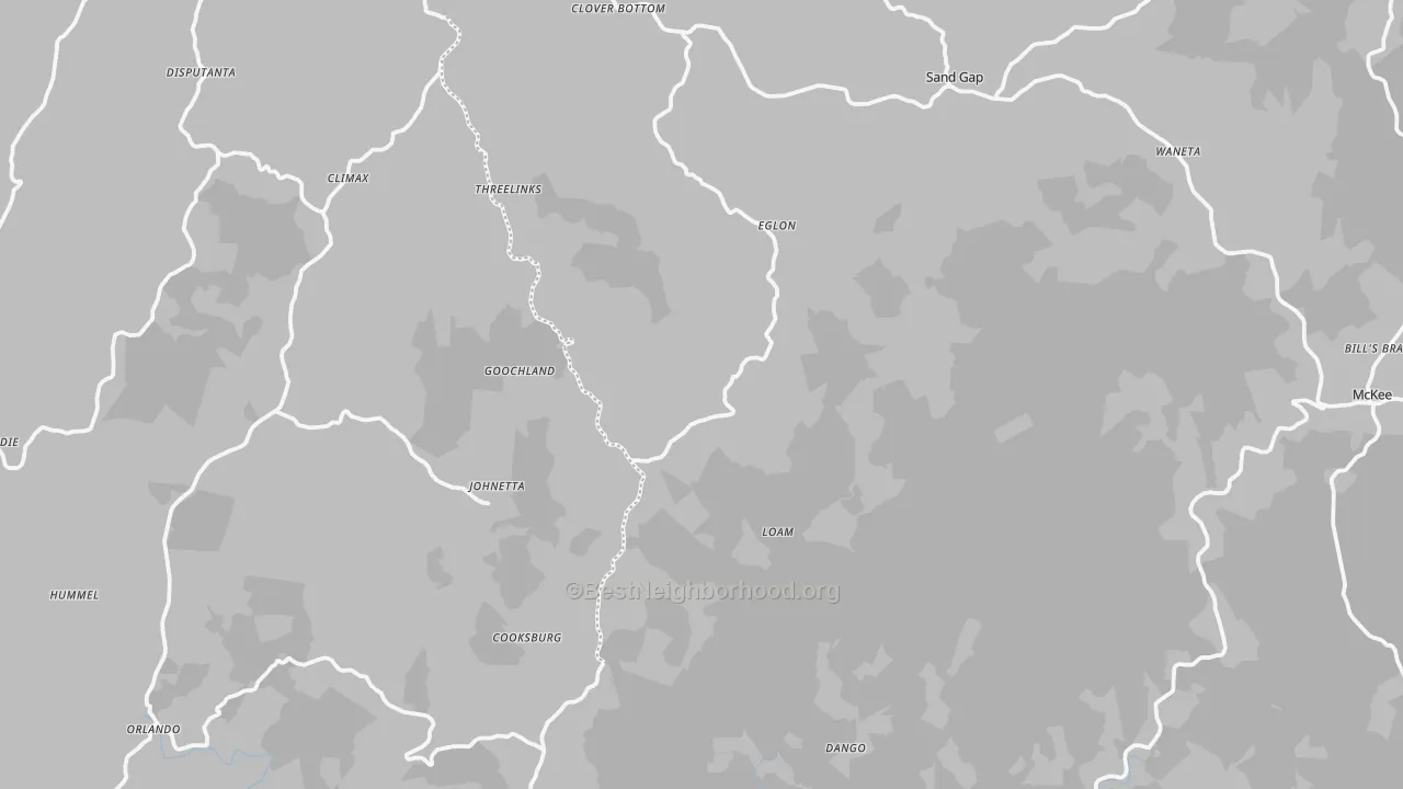 Transit Grade map of Sand Springs, KY