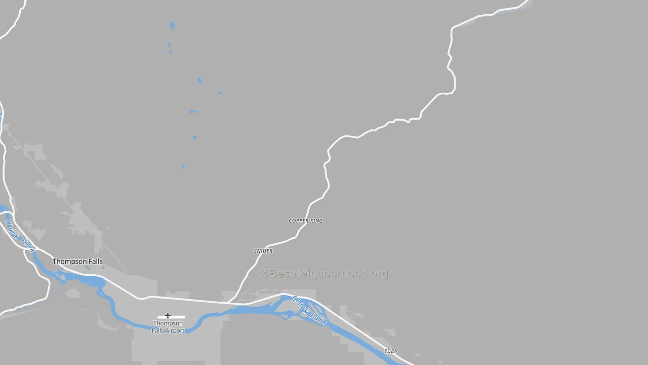 Transit Grade map of Sanders County, MT