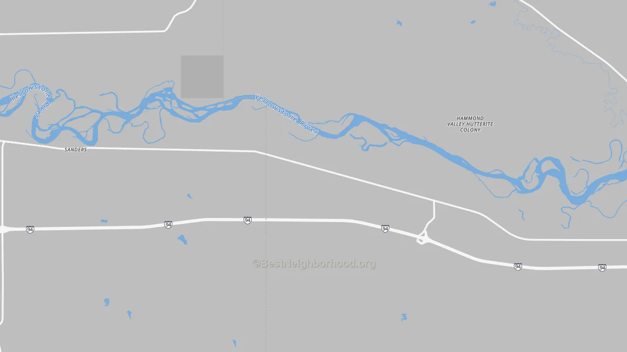 Transit Grade map of Sanders, MT