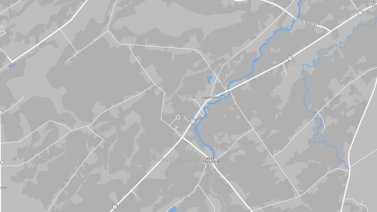 Transit Grade map of Sandfordville, NY